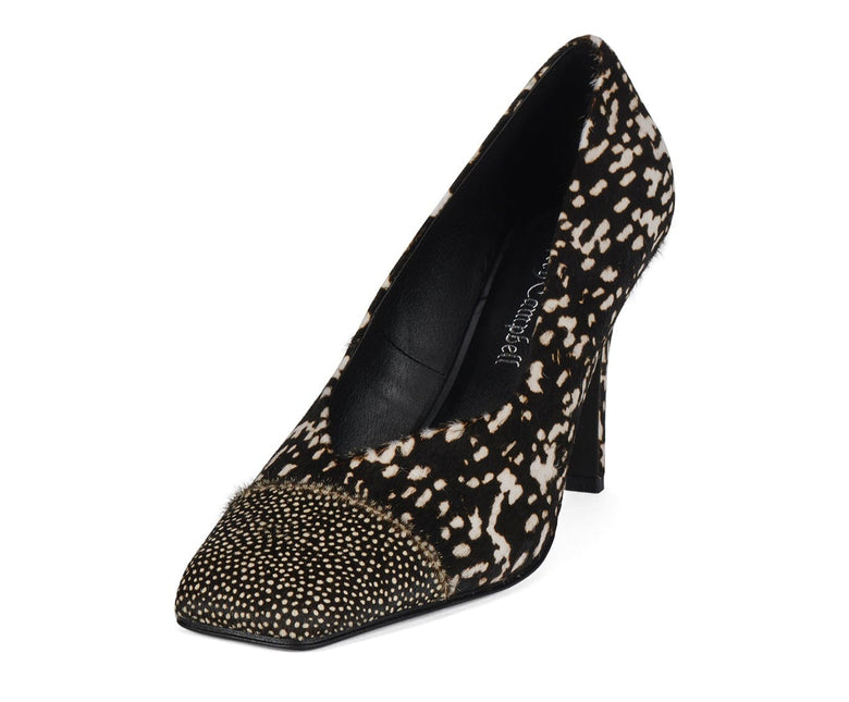 JEFFREY CAMPBELL SOUND-F Black White Hair