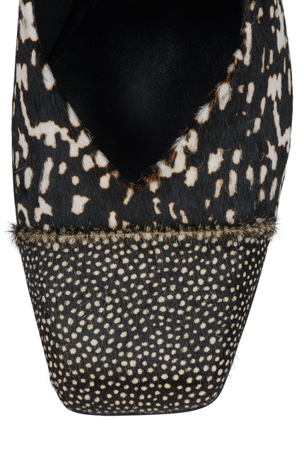 JEFFREY CAMPBELL SOUND-F Black White Hair