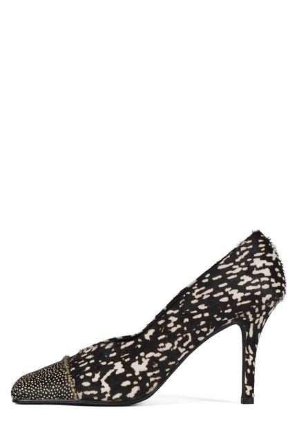 JEFFREY CAMPBELL SOUND-F Black White Hair