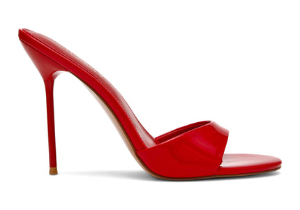 STEVE MADDEN DAVINA WOMEN MULES - Red-Orange Patent