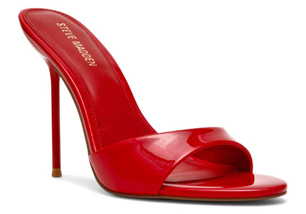 STEVE MADDEN DAVINA WOMEN MULES - Red-Orange Patent