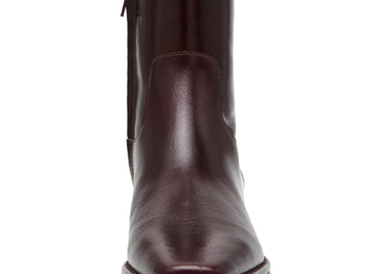 STEVE MADDEN DORENE WOMEN BOOTS - Burgundy Leather
