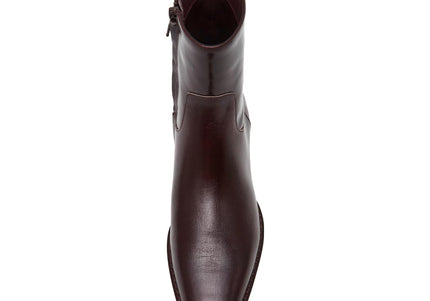 STEVE MADDEN DORENE WOMEN BOOTS - Burgundy Leather