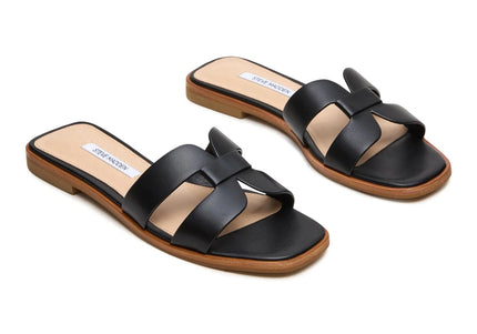 STEVE MADDEN HADYN 2.0 WOMEN SANDALS - Black Leather
