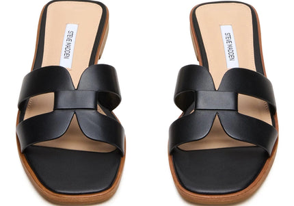 STEVE MADDEN HADYN 2.0 WOMEN SANDALS - Black Leather