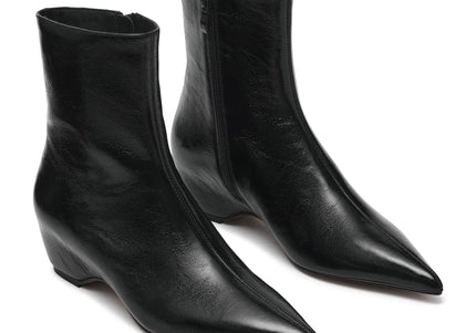 STEVE MADDEN KARLSON WOMEN BOOTS - Black Leather
