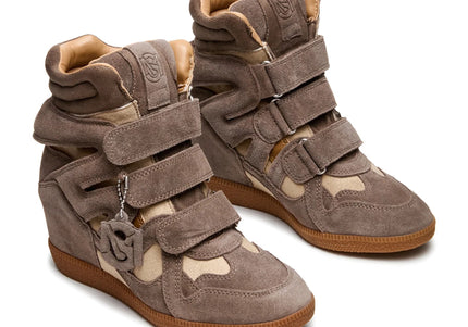 STEVE MADDEN MAVIS WOMEN SNEAKERS - Taupe Suede