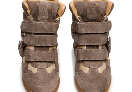 STEVE MADDEN MAVIS WOMEN SNEAKERS - Taupe Suede