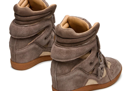STEVE MADDEN MAVIS WOMEN SNEAKERS - Taupe Suede