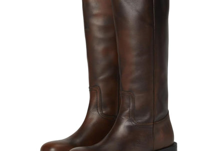 STEVE MADDEN RIGGS WOMEN BOOTS - Brown Distressed