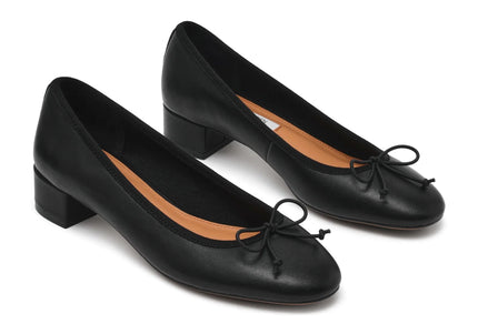 STEVE MADDEN STEFFI WOMEN HEELS - Black Leather
