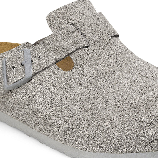 BIRKENSTOCK BOSTON SUEDE LEATHER WOMEN CLOGS