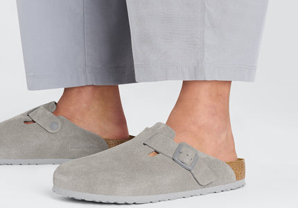 BIRKENSTOCK BOSTON SUEDE LEATHER WOMEN CLOGS