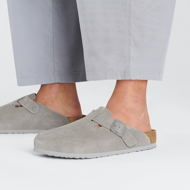 BIRKENSTOCK BOSTON SUEDE LEATHER WOMEN CLOGS