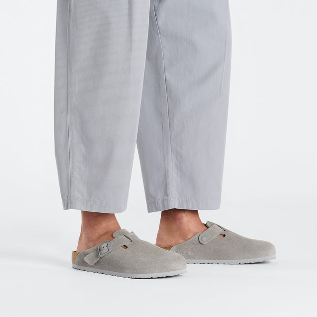 BIRKENSTOCK BOSTON SUEDE LEATHER WOMEN CLOGS