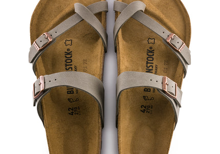 BIRKENSTOCK MAYARI BIRKIBUCK WOMEN SANDALS - Stone Regular