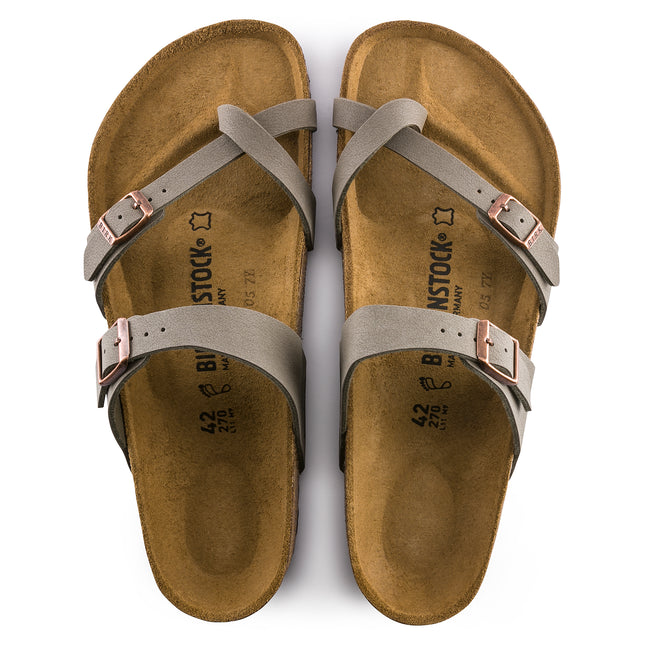 BIRKENSTOCK MAYARI BIRKIBUCK WOMEN SANDALS - Stone Regular