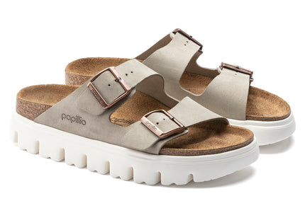 BIRKENSTOCK ARIZONA PLATFORM SUEDE LEATHER WOMEN SANDALS