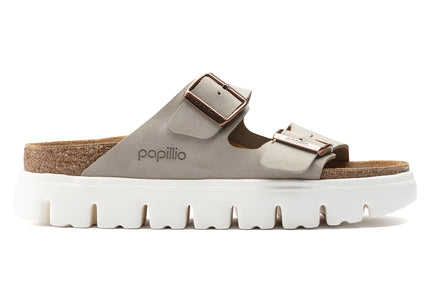 BIRKENSTOCK ARIZONA PLATFORM SUEDE LEATHER WOMEN SANDALS
