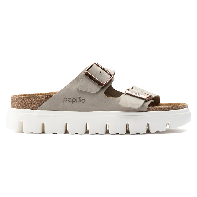 BIRKENSTOCK ARIZONA PLATFORM SUEDE LEATHER WOMEN SANDALS