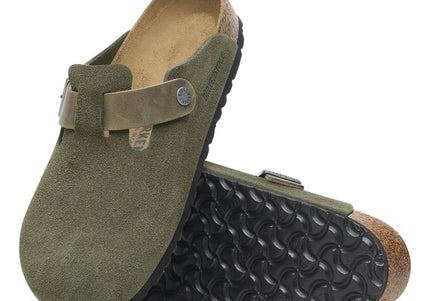 BIRKENSTOCK BOSTON MIXED LEATHER MEN CLOGS