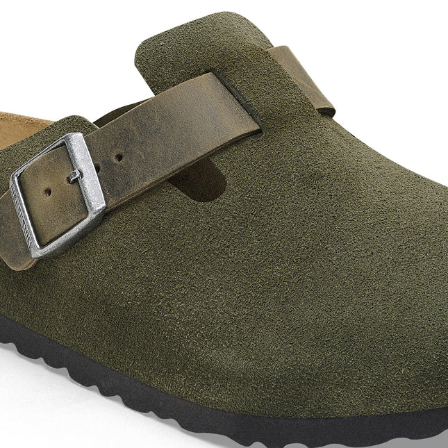 BIRKENSTOCK BOSTON MIXED LEATHER MEN CLOGS