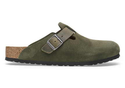 BIRKENSTOCK BOSTON MIXED LEATHER MEN CLOGS