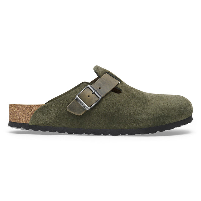 BIRKENSTOCK BOSTON MIXED LEATHER MEN CLOGS