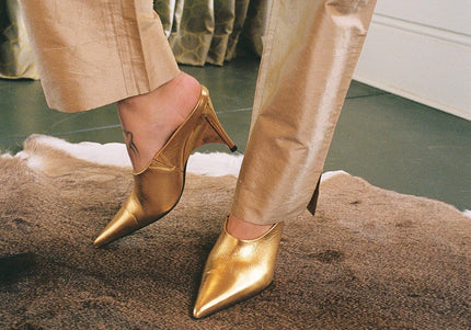 JEFFREY CAMPBELL VADER Women Mules - Gold