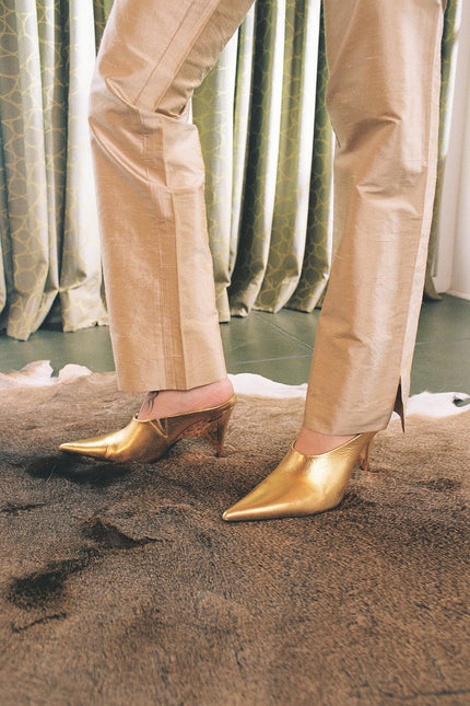 JEFFREY CAMPBELL VADER Women Mules - Gold