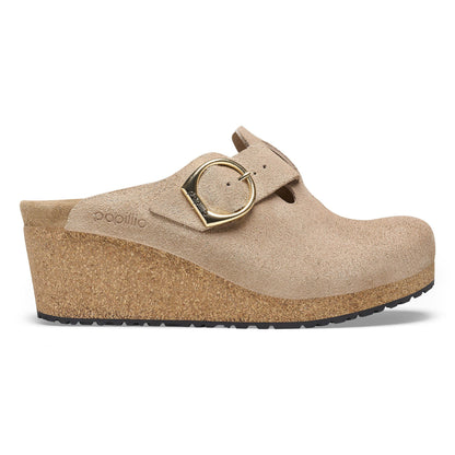 BIRKENSTOCK FANNY RING-BUCKLE SUEDE LEATHER