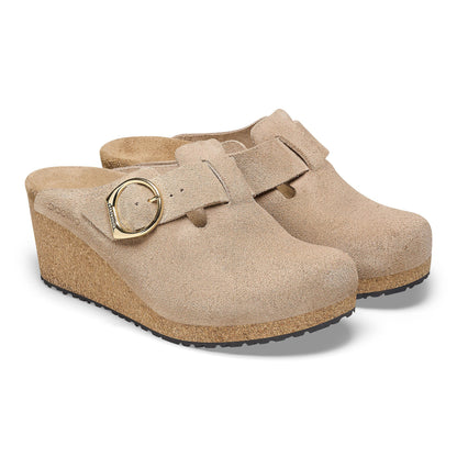 BIRKENSTOCK FANNY RING-BUCKLE SUEDE LEATHER