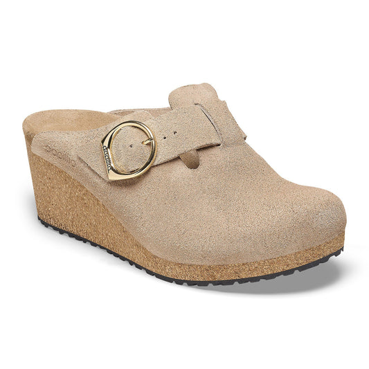 BIRKENSTOCK FANNY RING-BUCKLE SUEDE LEATHER