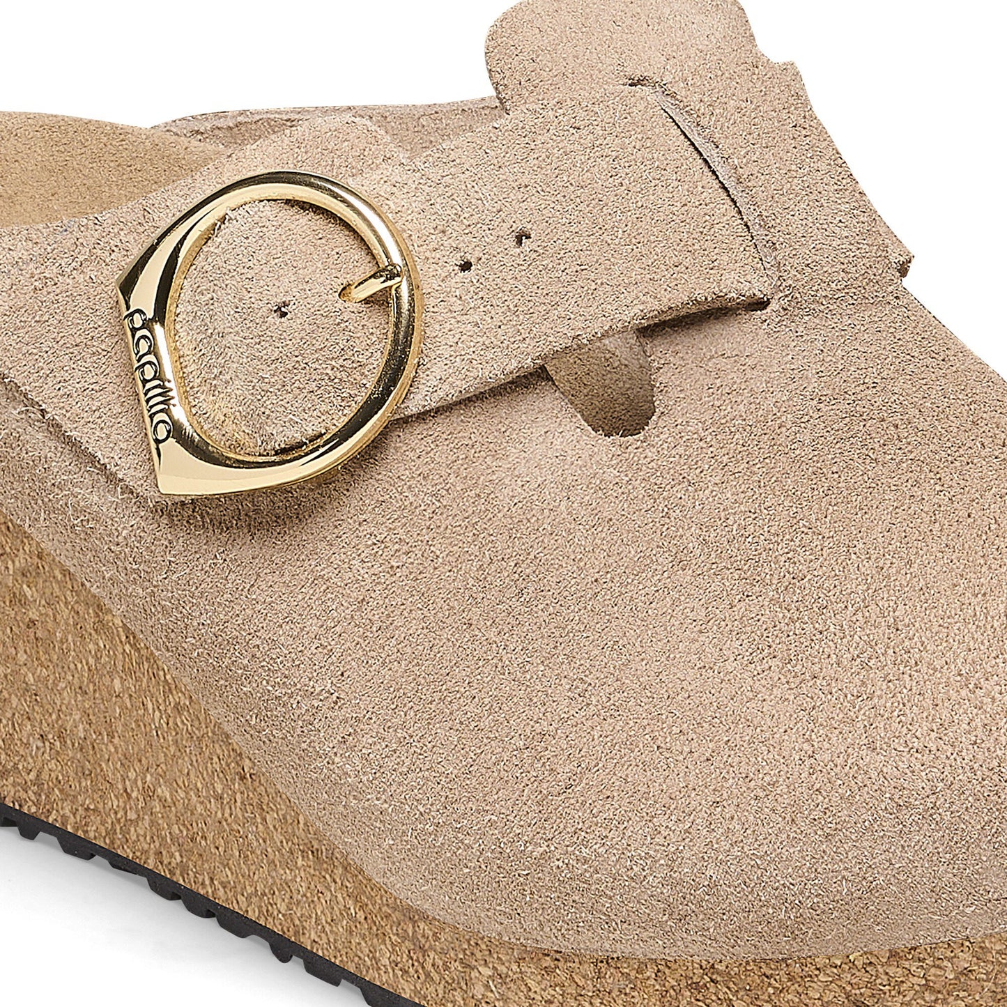 BIRKENSTOCK FANNY RING-BUCKLE SUEDE LEATHER