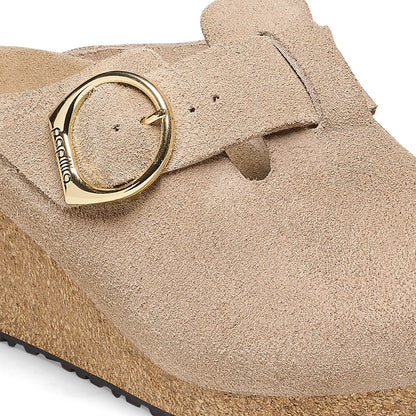 BIRKENSTOCK FANNY RING-BUCKLE SUEDE LEATHER