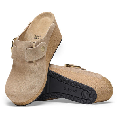 BIRKENSTOCK FANNY RING-BUCKLE SUEDE LEATHER