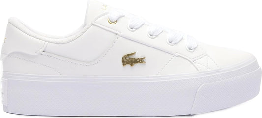 LACOSTE ZAINE PLATFORM LOGO LEATHER