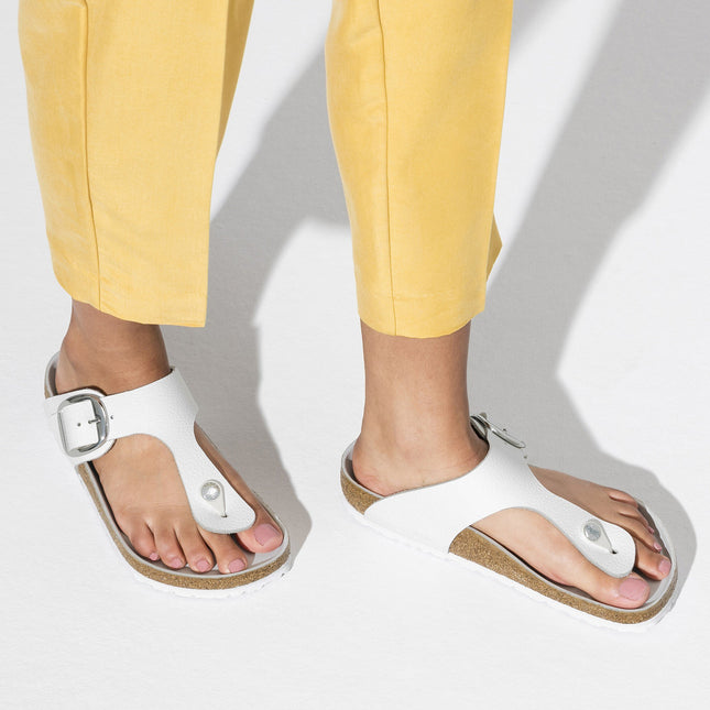 BIRKENSTOCK GIZEH BIG BUCKLE LEATHER WOMEN SANDALS