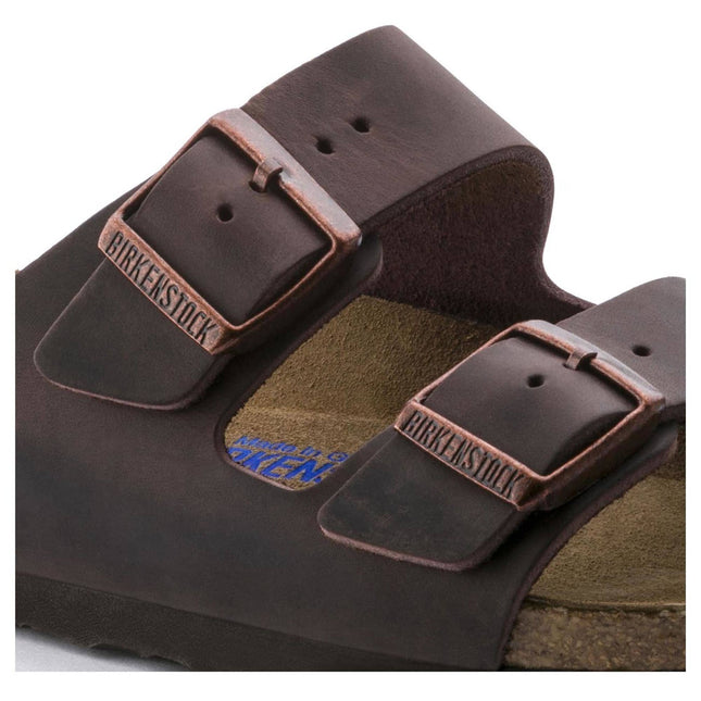 BIRKENSTOCK ARIZONA SOFT FOOTBED OILED LEATHER WOMEN SANDALS