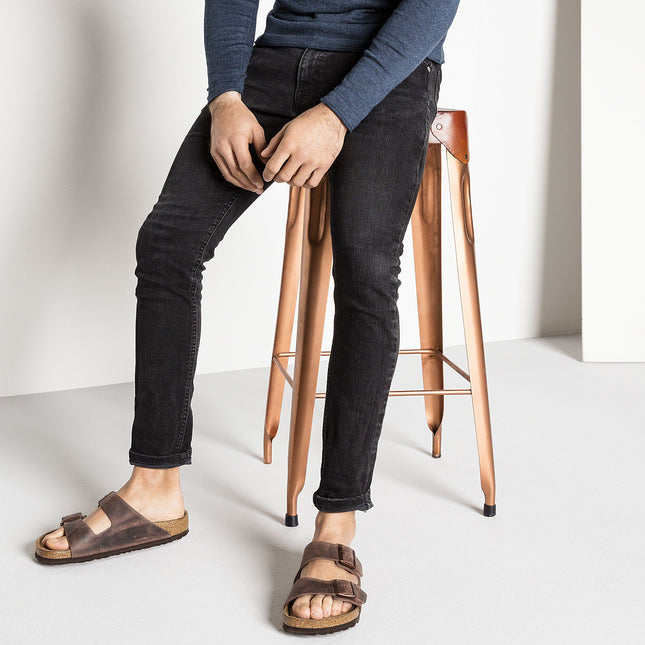 BIRKENSTOCK ARIZONA SOFT FOOTBED OILED LEATHER WOMEN SANDALS