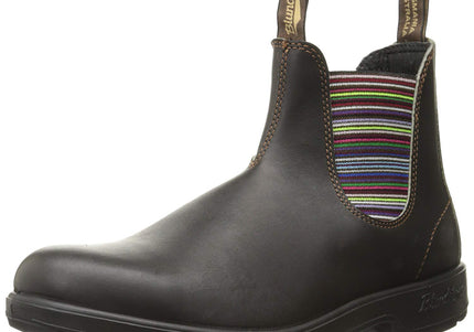 BLUNDSTONE 1409 STRIPE ELASTIC SIDED V CUT CHELSEA UNISEX BOOTS