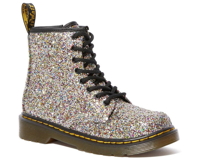 DR. MARTENS 1460 GLITTER JUNIOR KIDS BOOTS