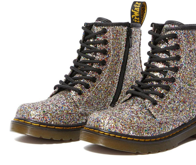 DR. MARTENS 1460 GLITTER JUNIOR KIDS BOOTS