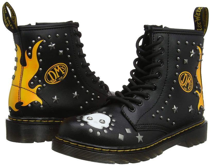 DR. MARTENS 1460 PATCH STUD J KIDS BOOTS