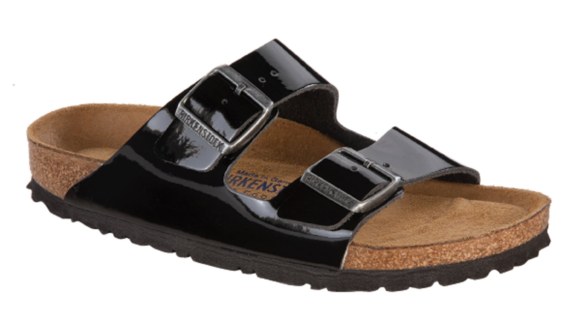 BIRKENSTOCK ARIZONA SFB WOMEN SANDALS - Black Patent Regular