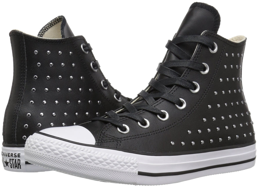 CONVERSE CHUCK TAYLOR ALL STAR LEATHER  STUD HI WOMEN SNEAKERS