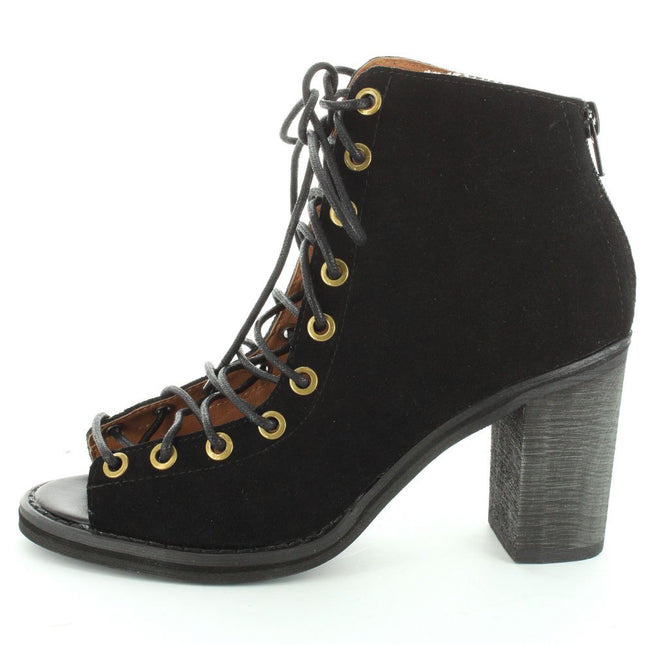 JEFFREY CAMPBELL JEFFREY CAMPBELL WOMEN'S CORS PEEP TOE BOOTIES WOMEN BOOTS
