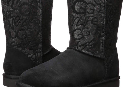 UGG W CLASSIC SHORT SPARKLE GRAFFITI WOMEN BOOTS