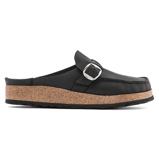 BIRKENSTOCK BUCKLEY OILED LEATHER WOMEN CLOGS