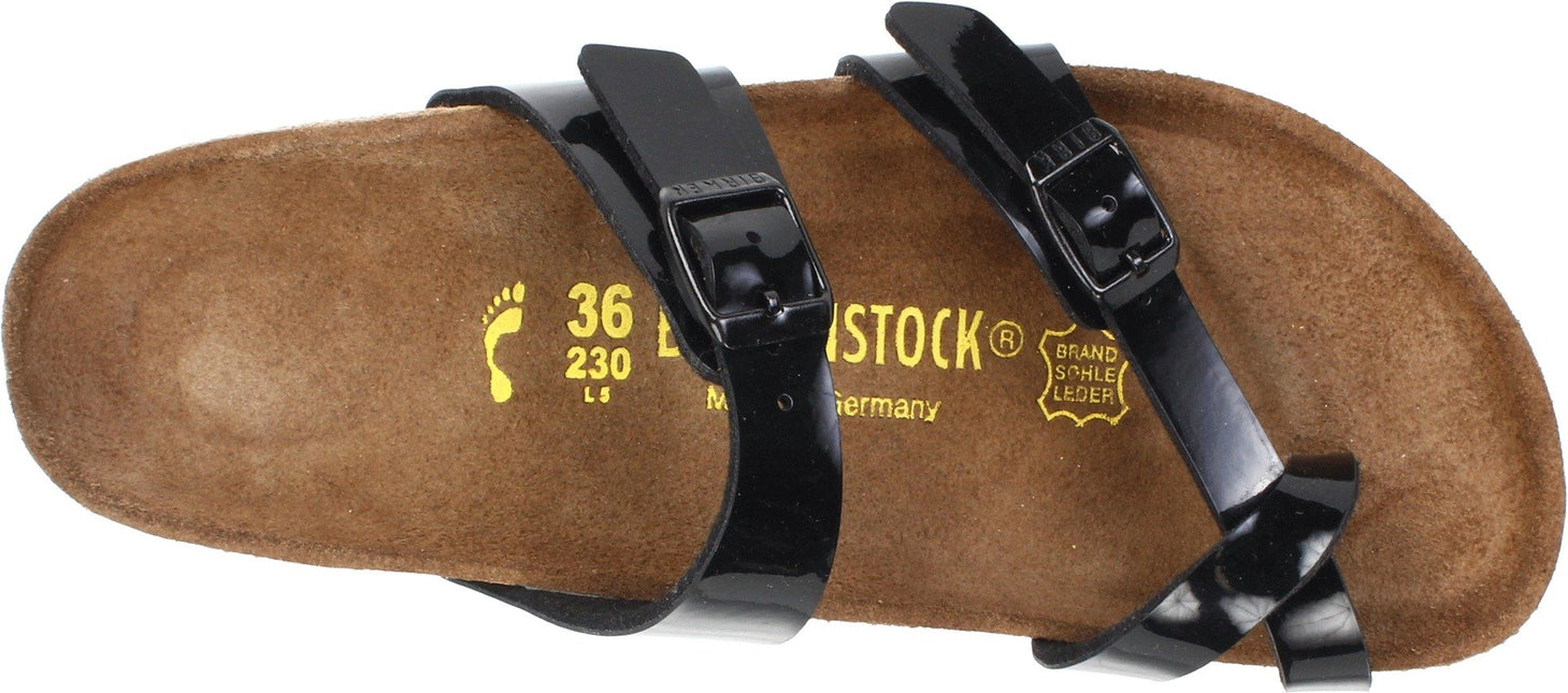 BIRKENSTOCK MAYARI BIRKOFLOR WOMEN SANDALS - Black Patent